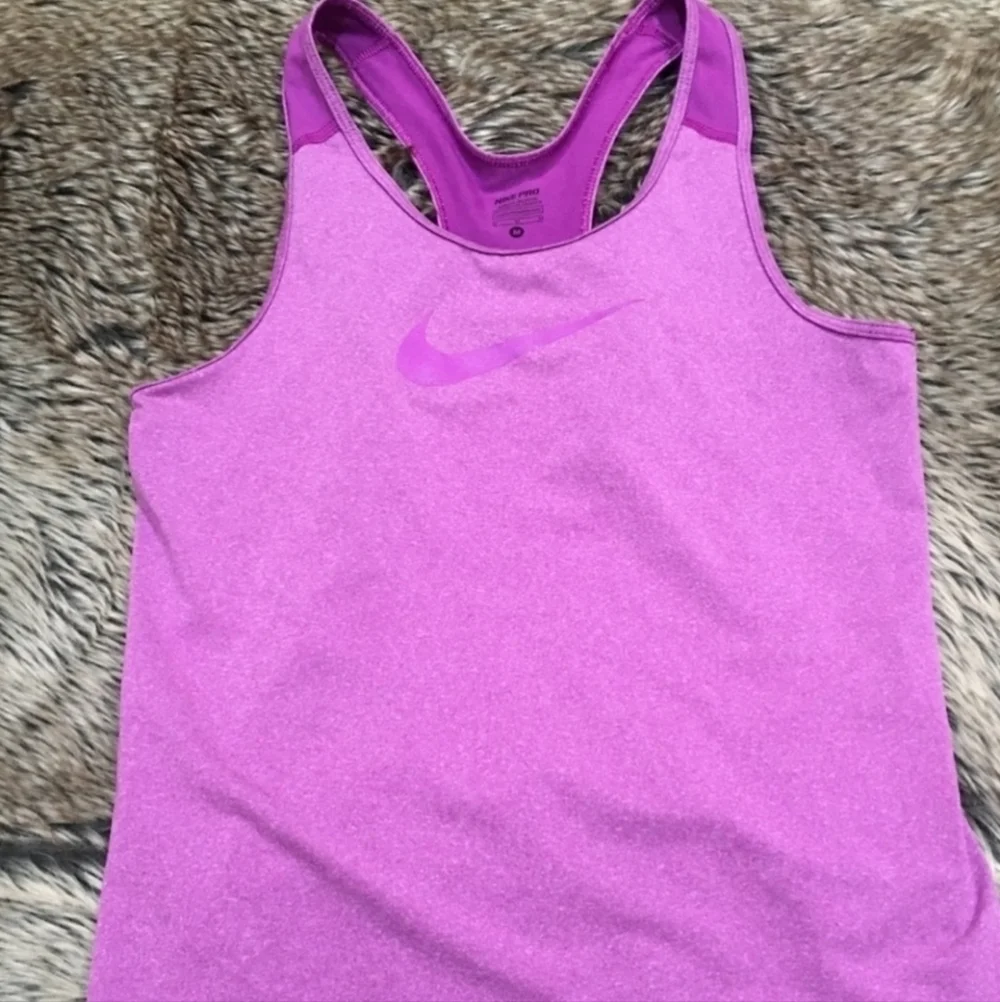 Nike Pro Dri-Fit Purple Fitted Racerback Tank Top Women's XS Athletic Athleisure